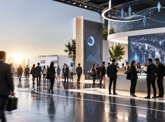 futuristische_business_analytics_messehalle